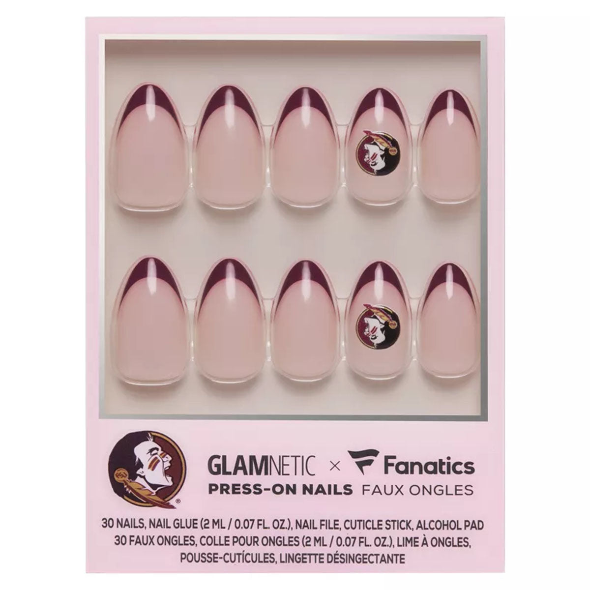 Wincraft Seminole Logo Press-on Nails