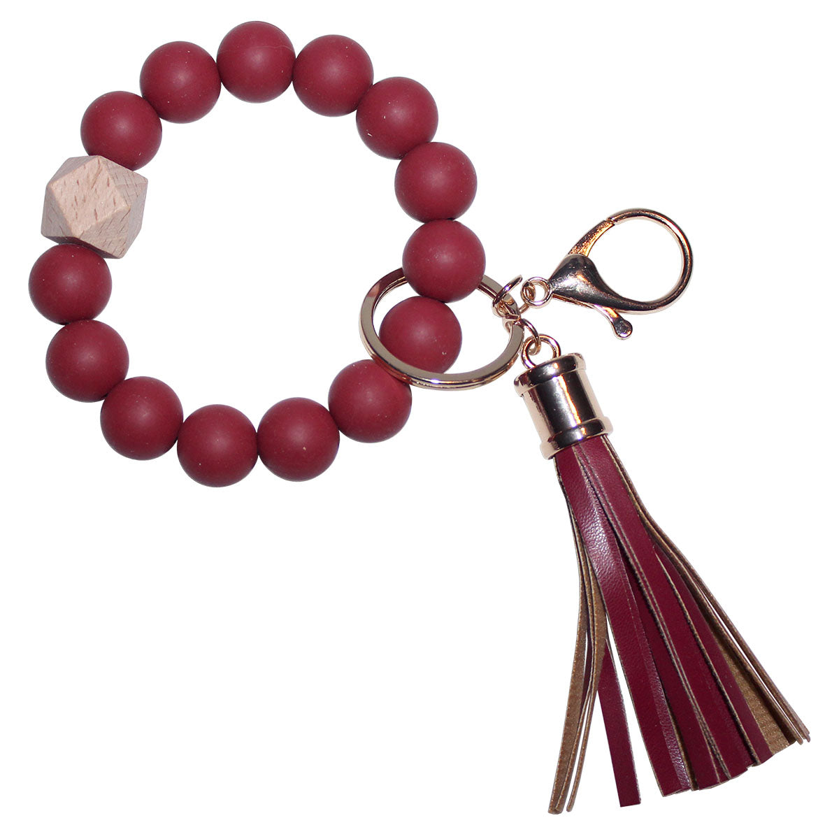 Queens Designs Silicone Ball Bracelet Keychain