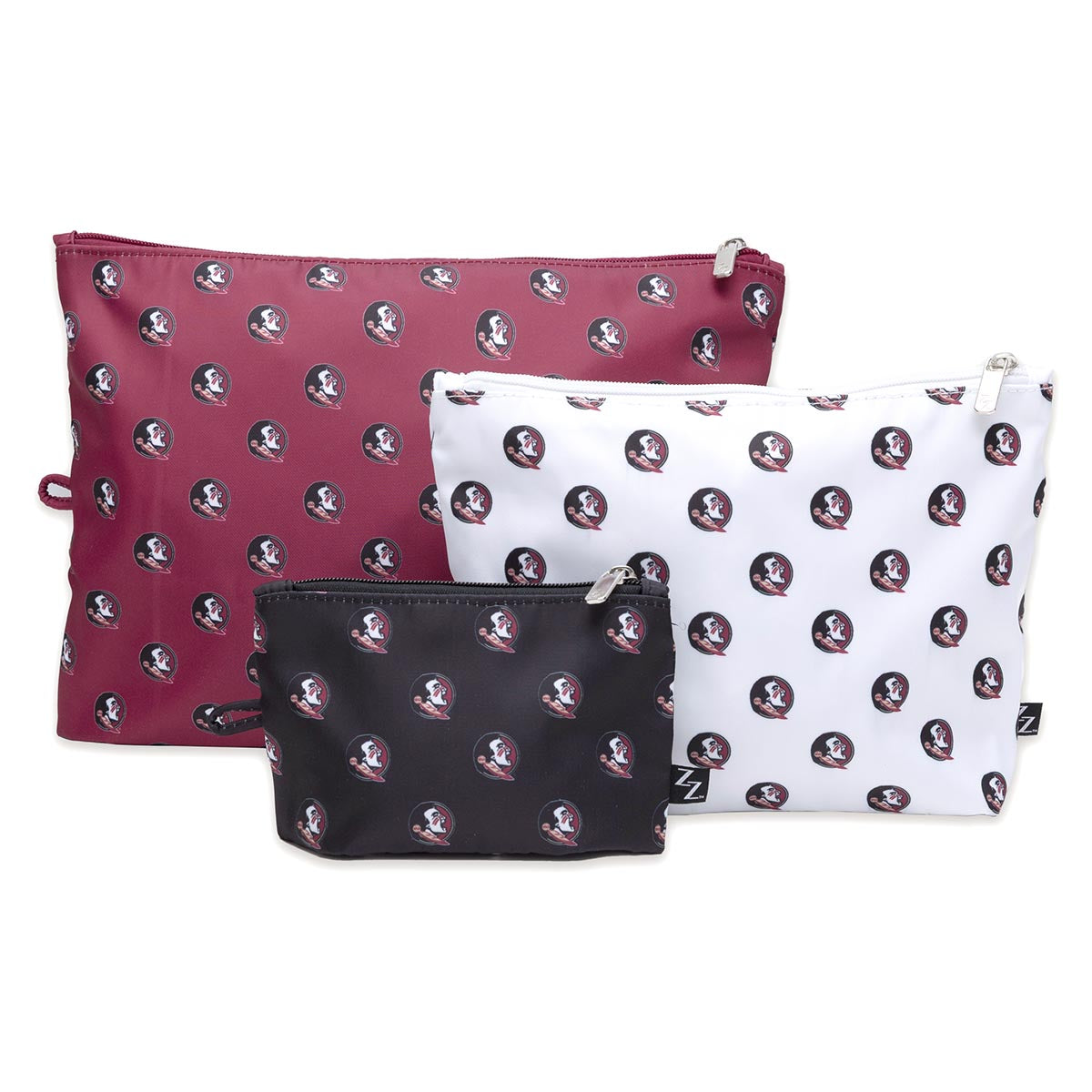 ZooZatz Seminole Logo 3pc Pouch Set