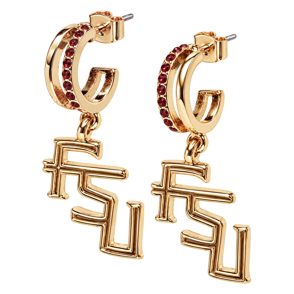 Emerson Street Stacked FSU Dangle Earrings