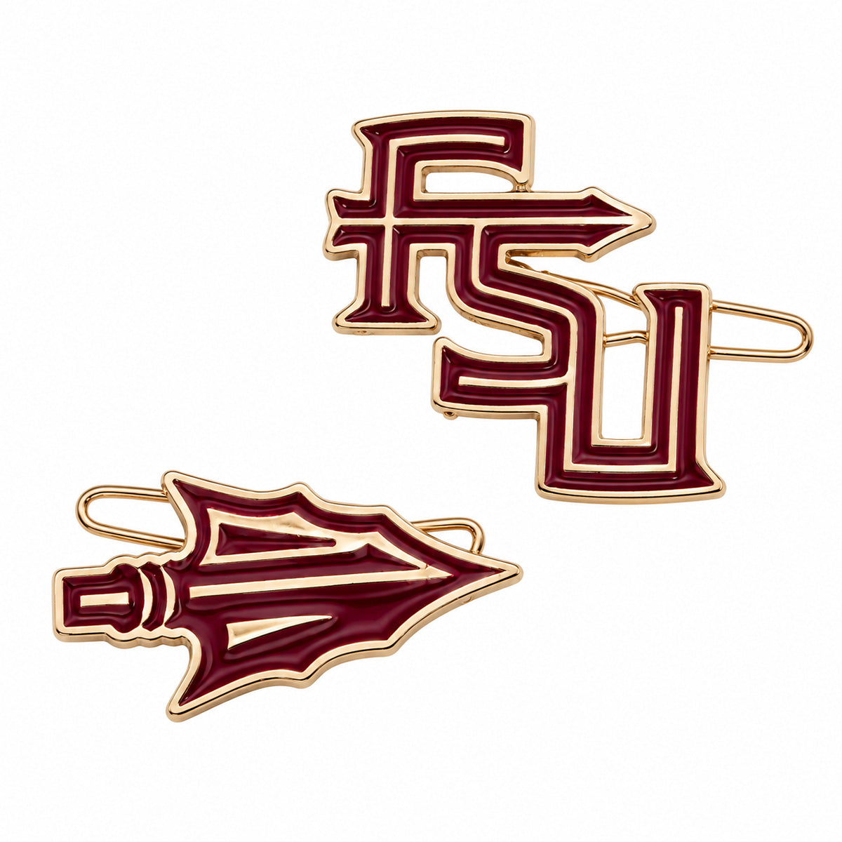 Emerson Street Stacked FSU/Arrowhead 2pk Hair Clip