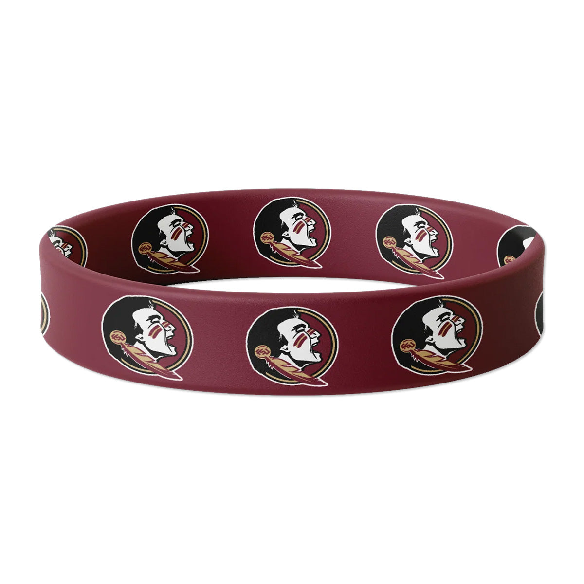 Hip Heads Seminole Logo Hair Tie Bracelet - Garnet