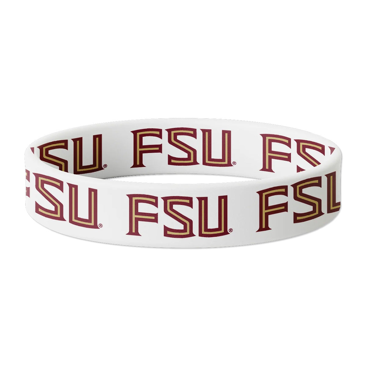Hip Heads FSU Hair Tie Bracelet - White