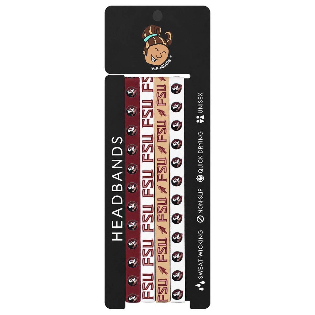 Hip Heads Florida State Thin Headband 4pk