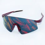 Ghost Vision Spears/Stacked FSU Lens Design Rimless Profile Sunglasses - Garnet/Gold