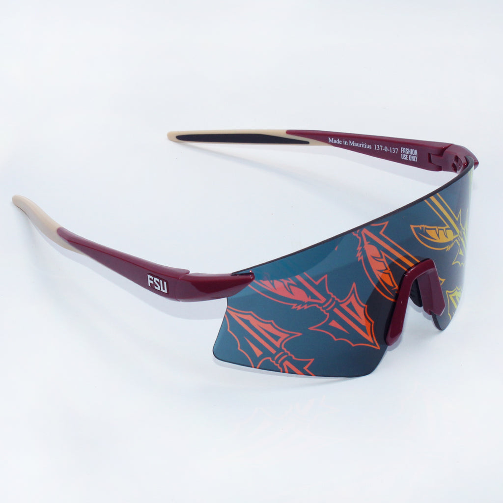 Ghost Vision Spears/Stacked FSU Lens Design Rimless Profile Sunglasses - Garnet/Gold