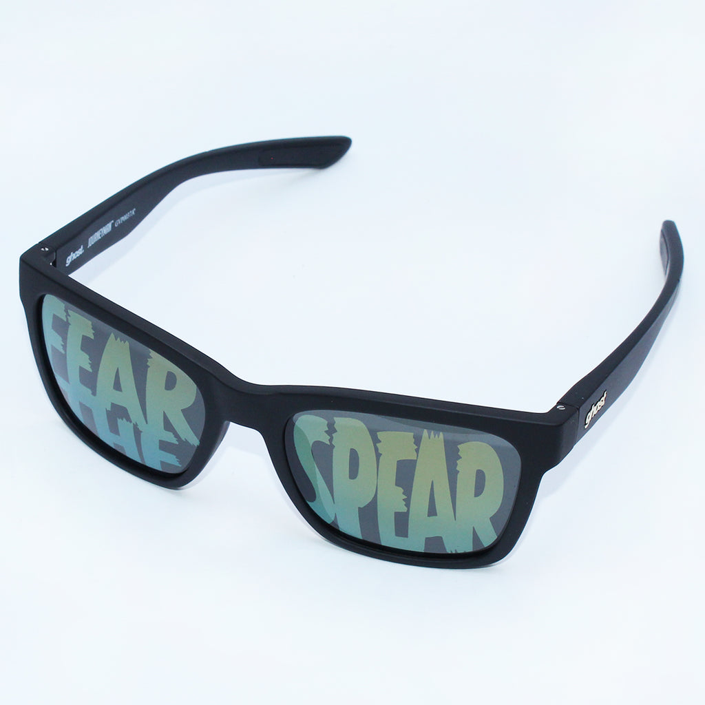Ghost Vision Fear the Spear Lens Design Sunglasses - Black