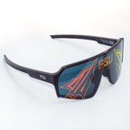 Ghost Vision FSU Arrowhead Lens Design Classic Shield Sunglasses - Black