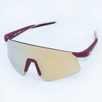 Ghost Vision Gold Lens Rimless Sunglasses - Garnet/Gold