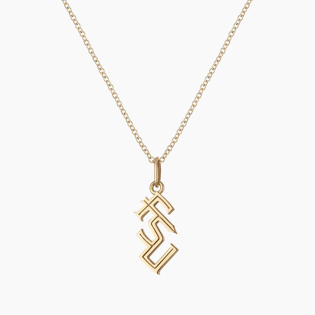 Kyle Cavan Stacked FSU Charm Necklace with Cable Chain - Cavan Gold