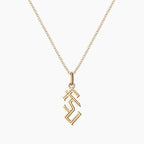 Kyle Cavan Stacked FSU Charm Necklace with Cable Chain - Cavan Gold