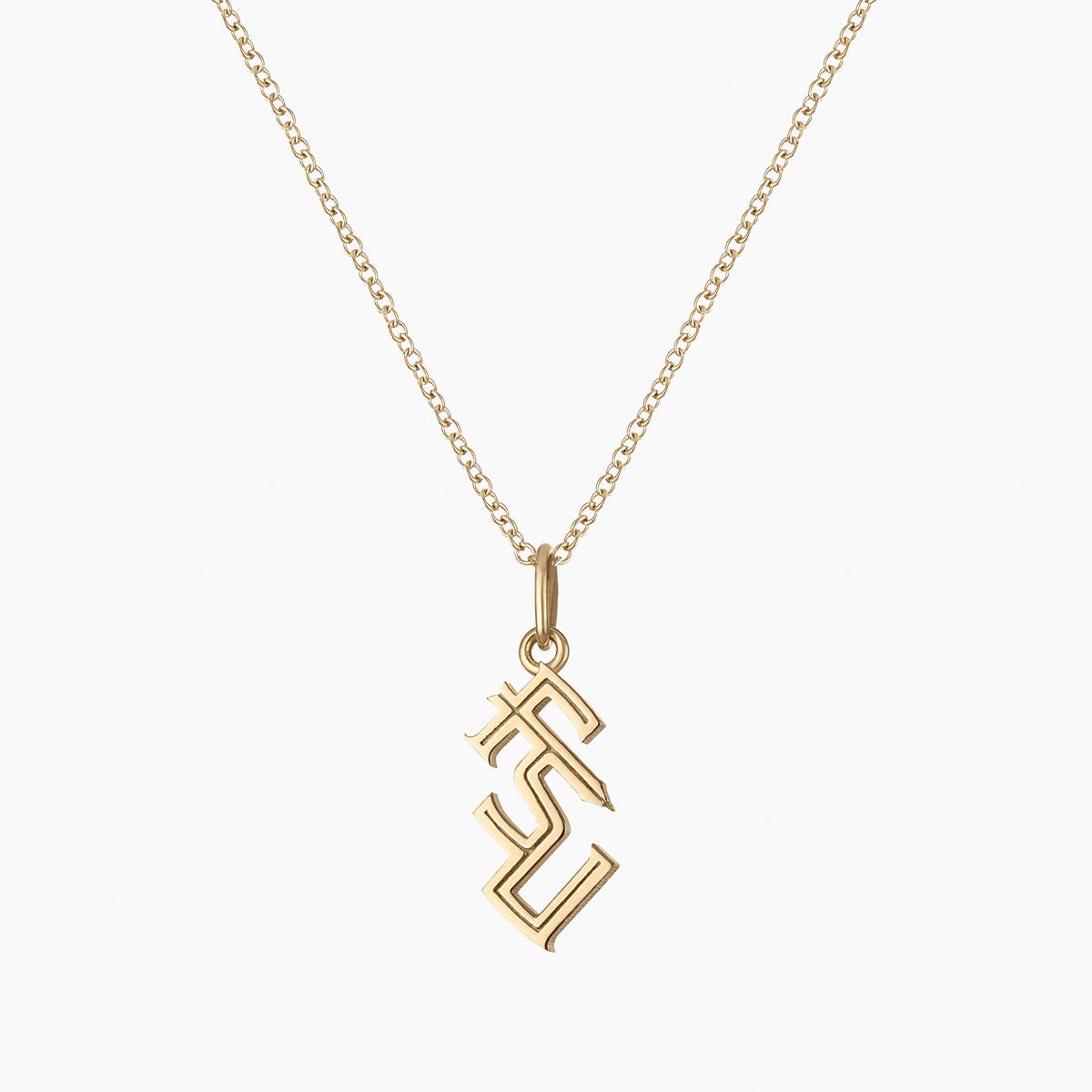 Kyle Cavan Stacked FSU Charm Necklace with Cable Chain - Cavan Gold