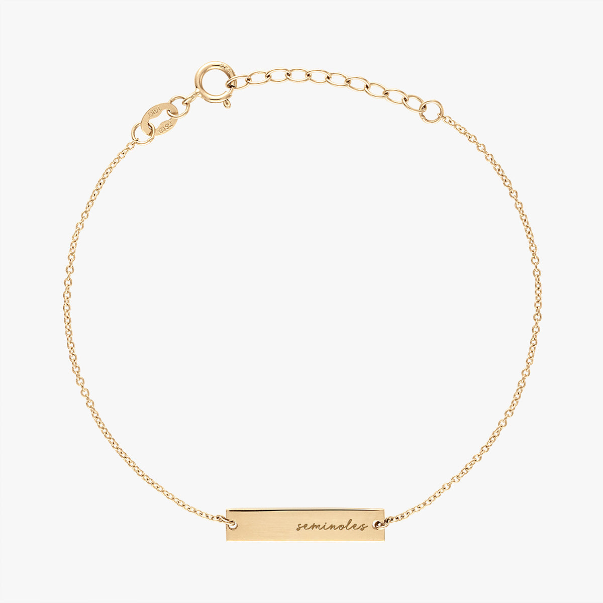 Kyle Cavan Seminoles Bar Cable Chain Bracelet - Cavan Gold