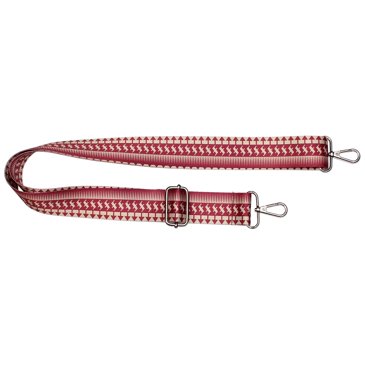Jardine Tribal Pattern Purse/Bag Strap - Garnet/Gold