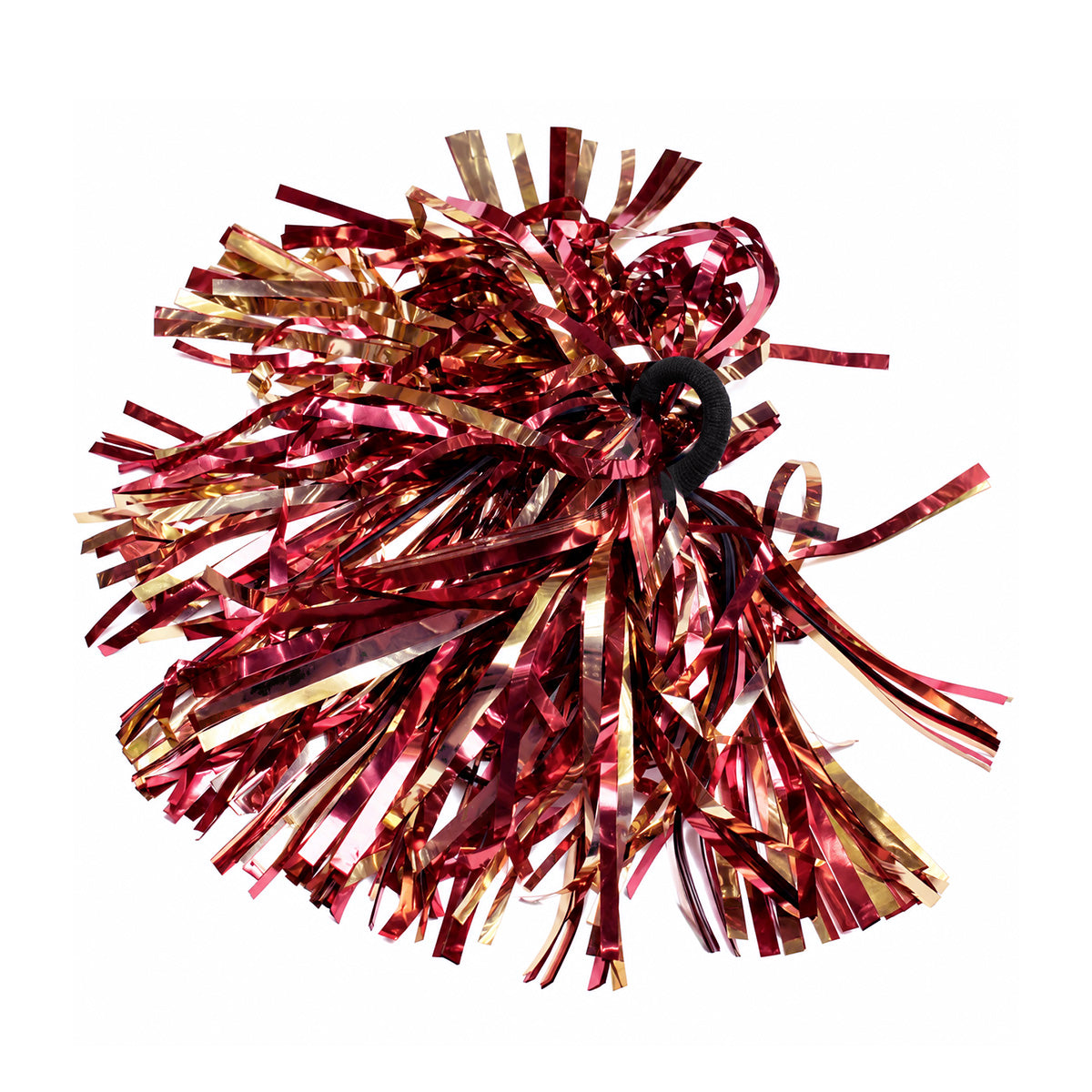 Jardine Shimmer Hair/Wrist Pom - Garnet/Gold