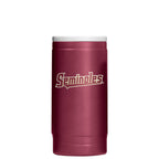 Logo Brands Seminole Logo Powder Coat Stainless Steel Slim Can Cooler - Garnet