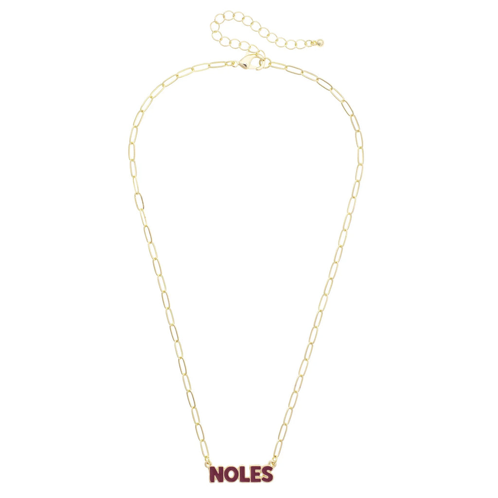 Canvas Noles 16" Chain Necklace - Gold