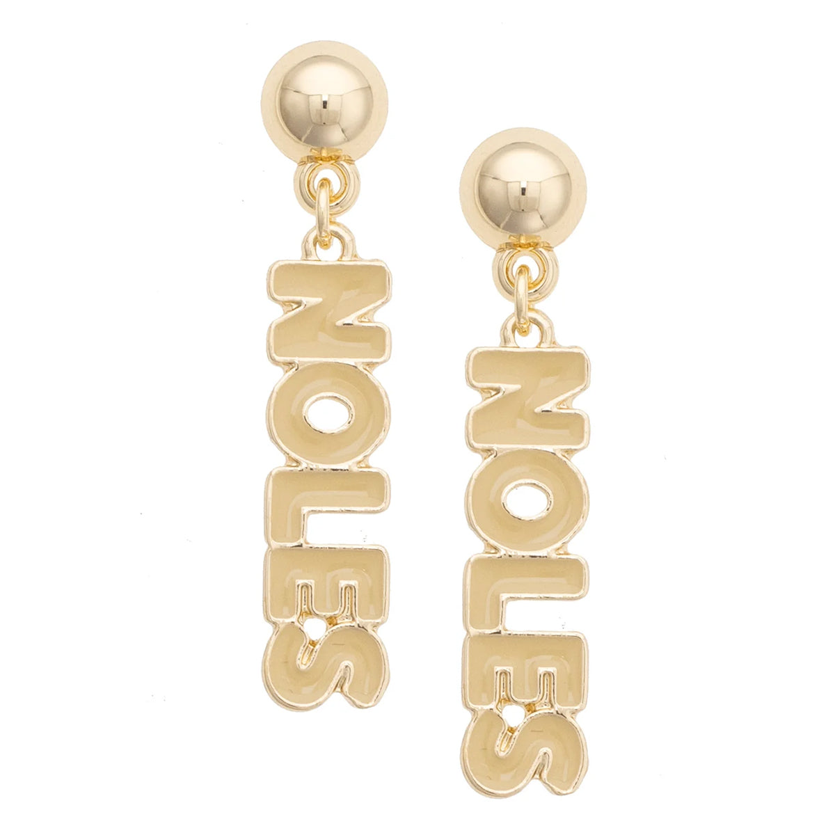 Canvas Noles Dangle Earrings - Gold