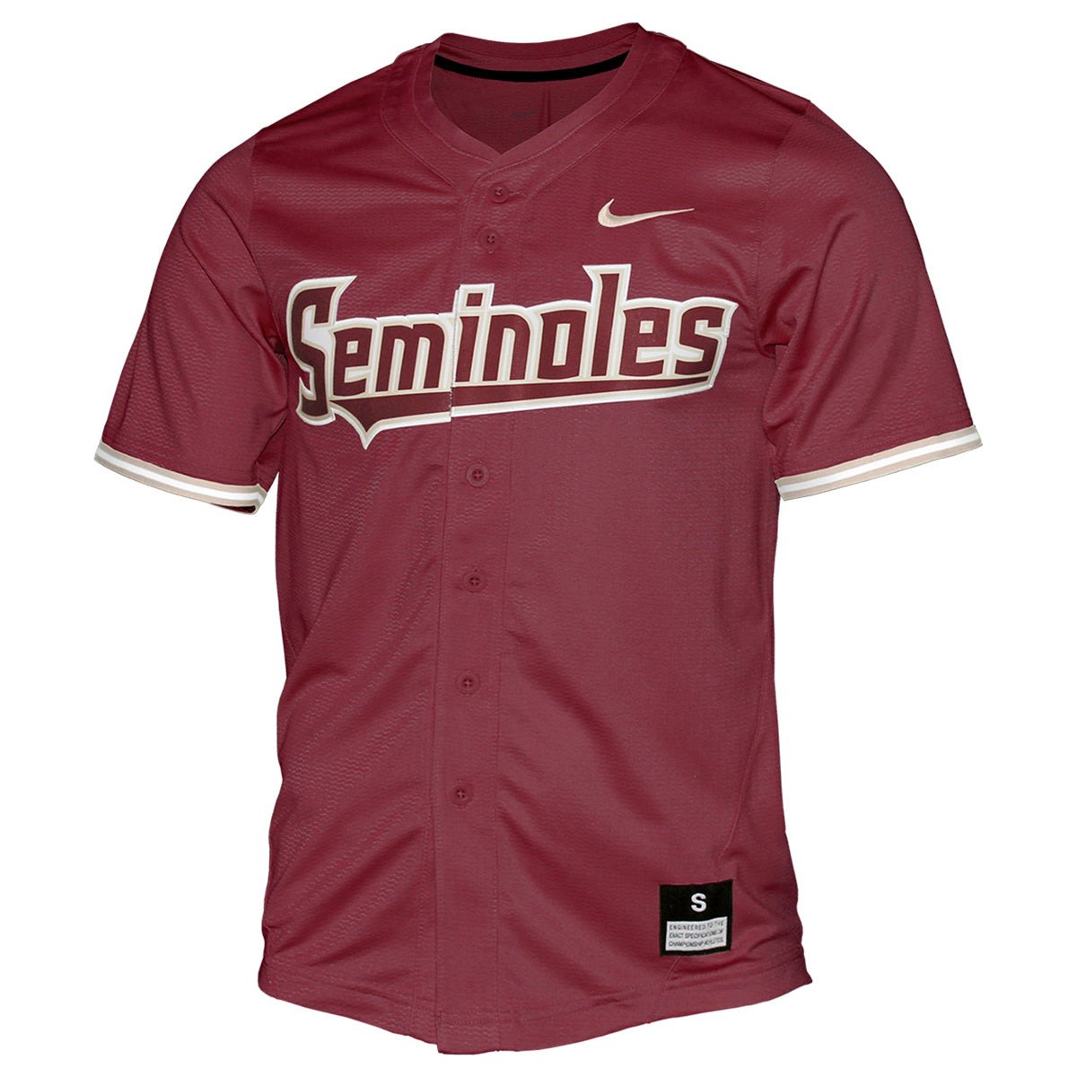 NIKE YOUTH BASEBALL JERSEY WITH SEMINOLES Garnet Gold