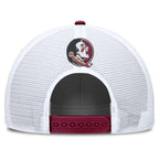 Nike Youth Florida State Seminoles Patch Adjustable Rise Trucker Hat - Garnet/White