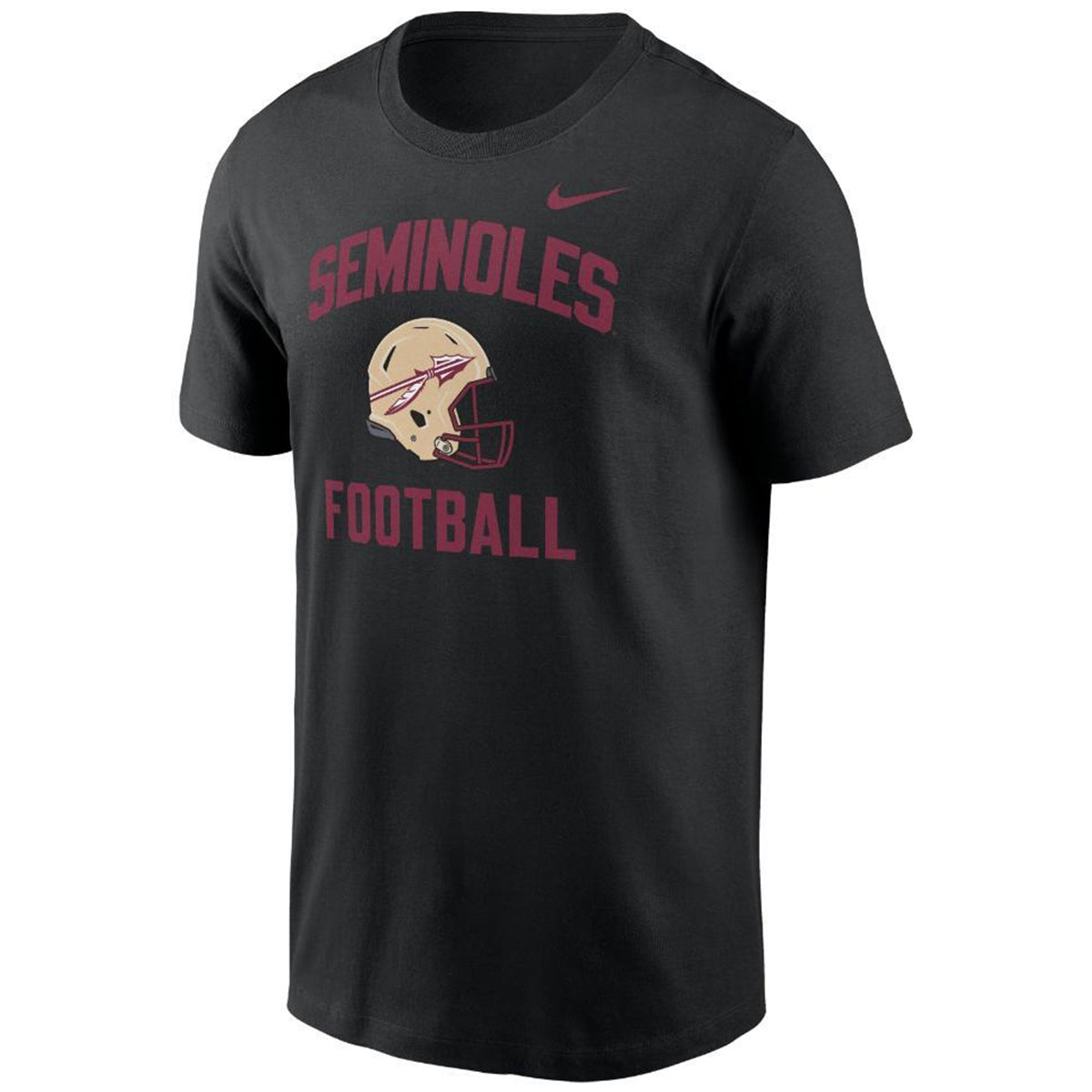 Nike Kids Seminoles Football Helmet Design Short Sleeve T-shirt - Black