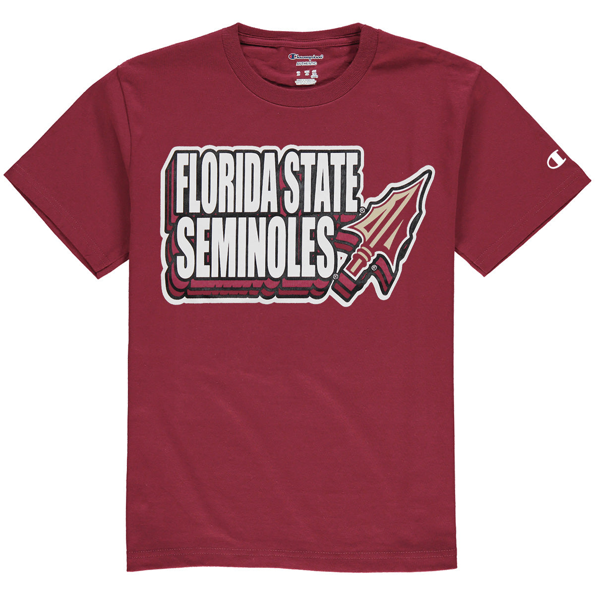 Champion Toddler Florida State Seminoles Arrowhead Design Short Sleeve T-shirt - Garnet