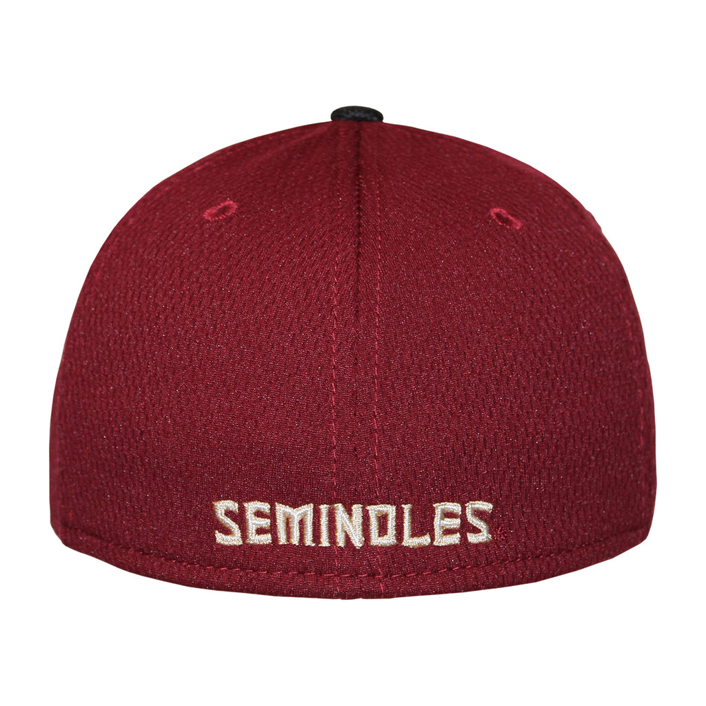 New Era Youth Seminole Logo 3930 Swoosh Flex Hat - Garnet/Black