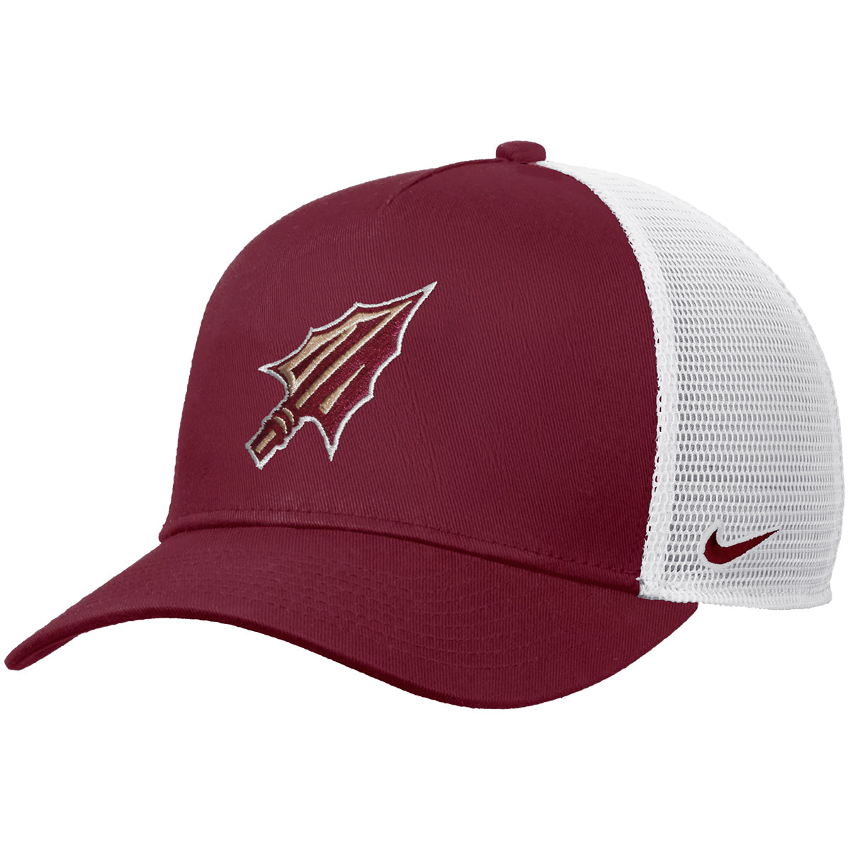 Nike Youth Arrowhead Logo Adjustable Trucker - Garnet/White