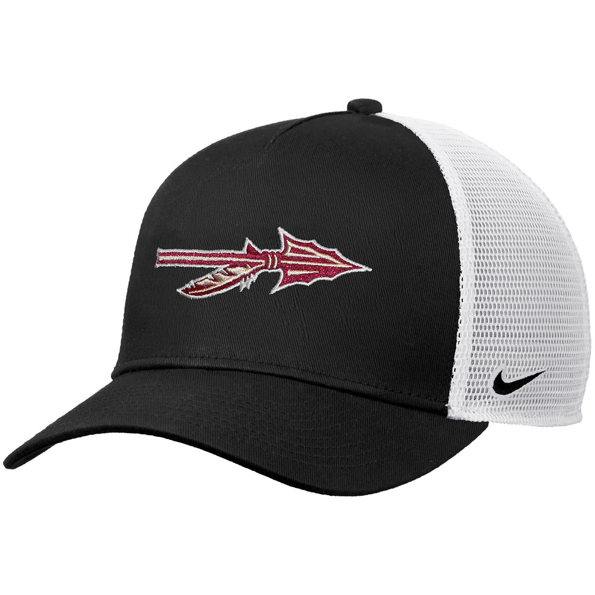 Nike Youth Spear Logo Adjustable Trucker - Black/White