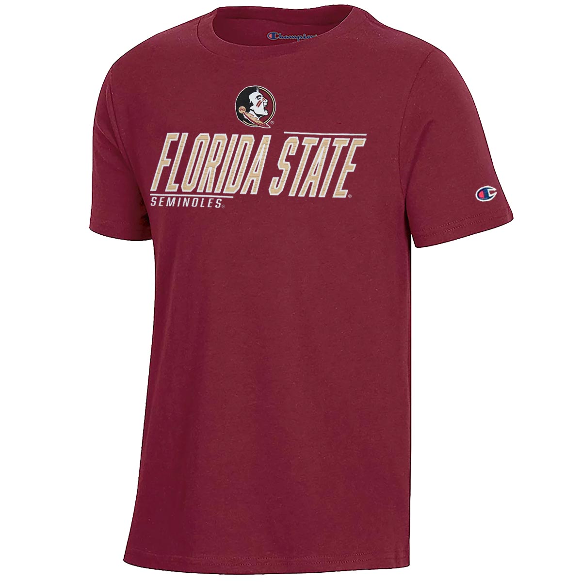 Champion Youth Seminole Logo/Florida State Seminoles Short Sleeve T-shirt - Garnet