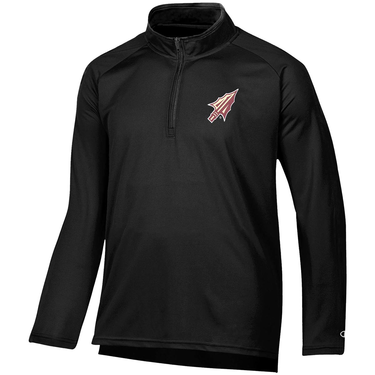 Champion Youth Arrowhead Logo Performance 1/4 Zip - Black