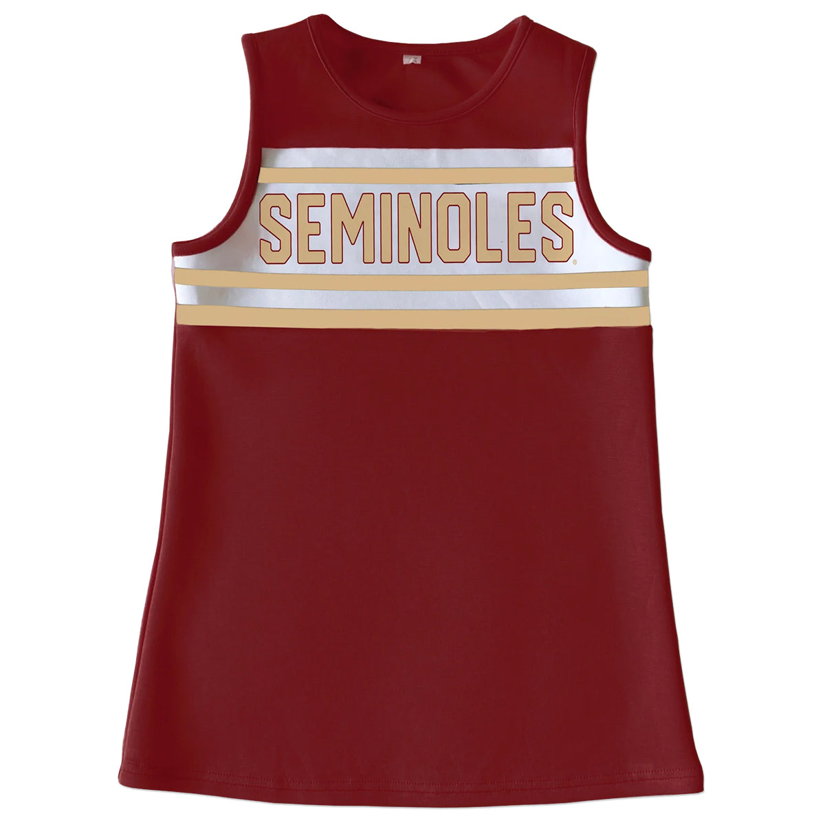 Scarlet & Gold Girl's Seminoles Cheer Dress - Garnet