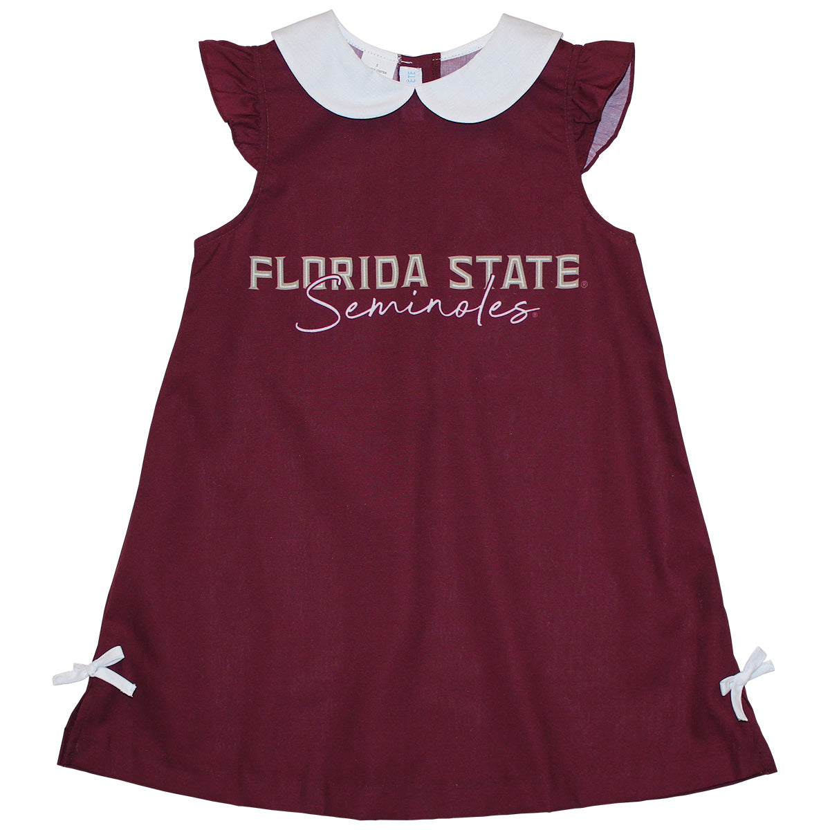 Vive La Fete Girl's Florida State Seminoles A-Line Dress - Garnet