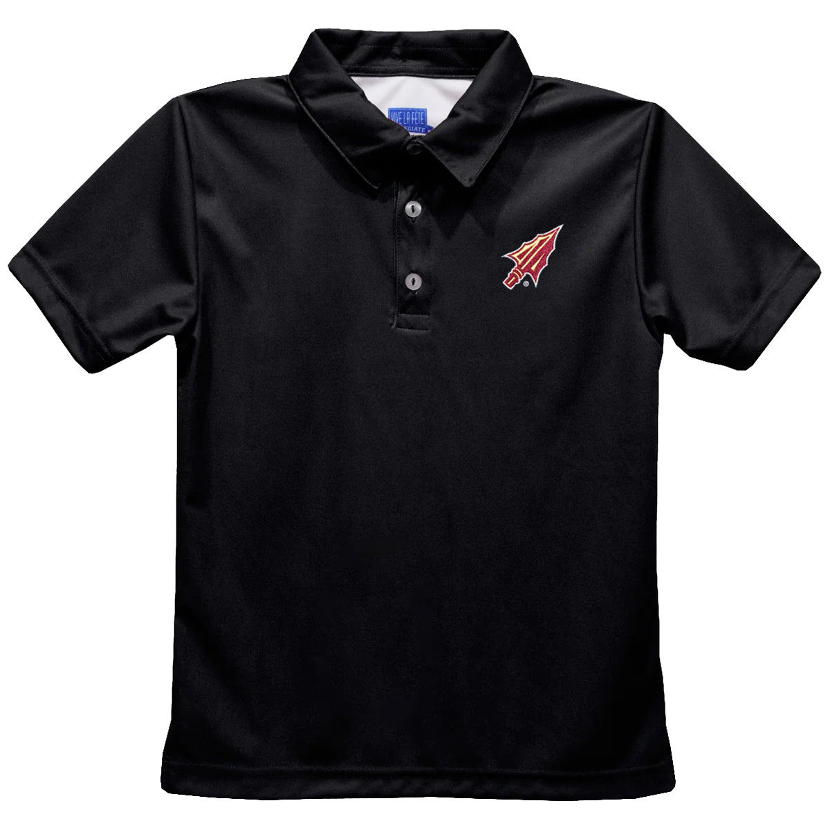 Vive La Fete Boys Arrowhead Logo Performance Polo - Black