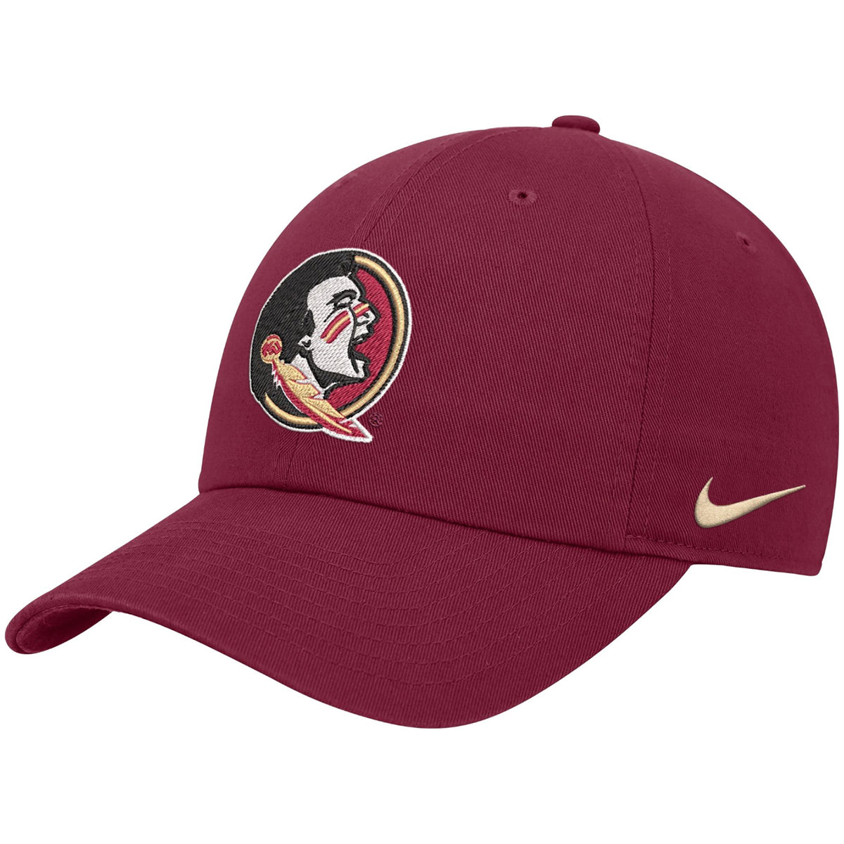 Nike Youth Seminole Logo Adjustable Club Hat - Garnet