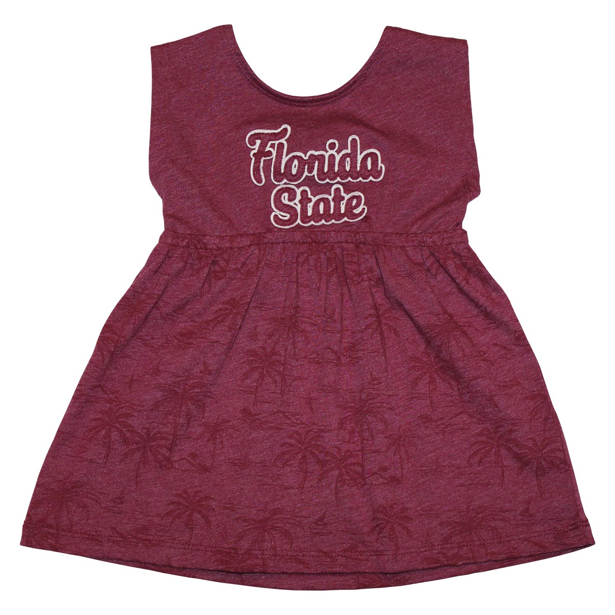 Colosseum Infant Florida State Palm Print Dress - Garnet