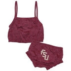 Colosseum Infant Florida State Seminoles Palm Print Tank/Bloomer Set - Garnet