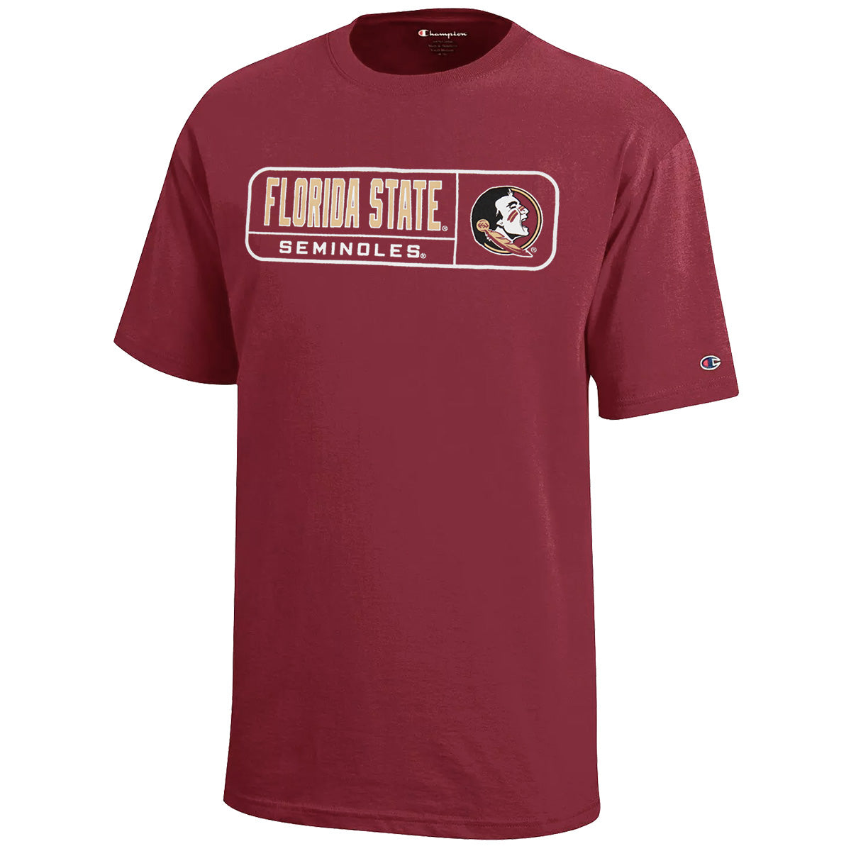 Champion Youth Florida State Seminoles/Seminole Logo Short Sleeve T-shirt - Garnet