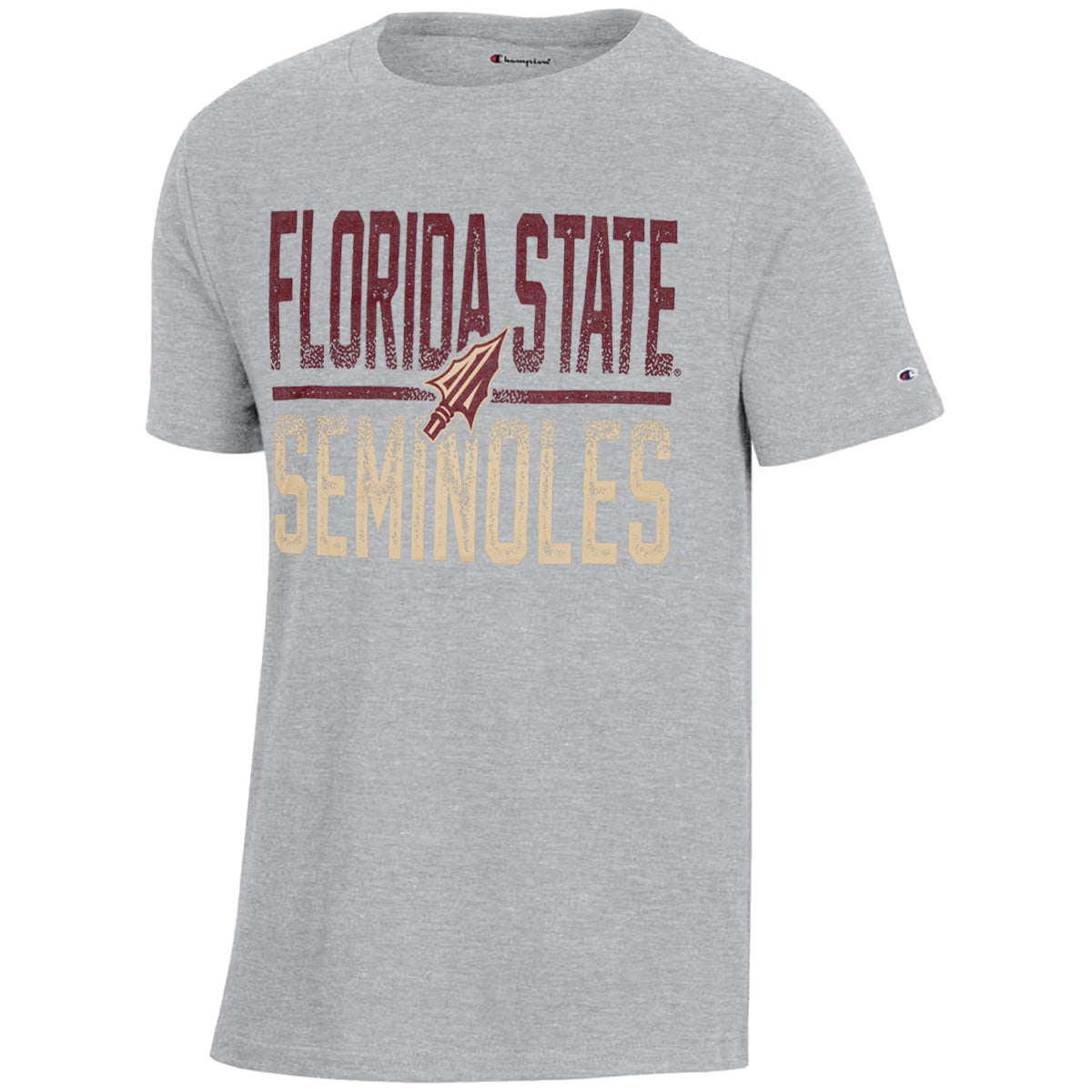 Champion Youth Florida State Seminoles Arrowhead Short Sleeve T-shirt - Oxford
