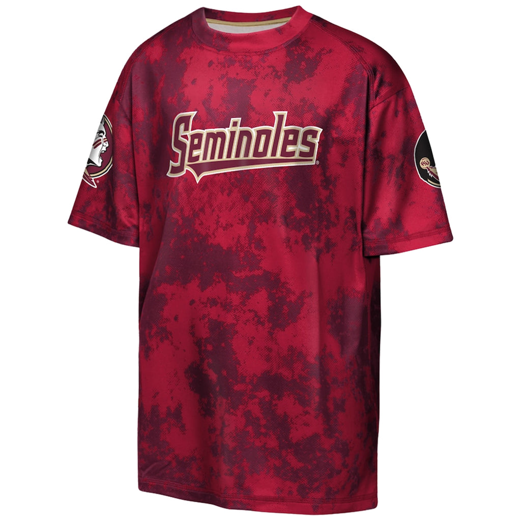 Outerstuff Youth Seminoles Sublimated Short Sleeve T-shirt - Garnet