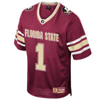 Colosseum Youth Florida State #1 Football Jersey - Garnet/Gold/White