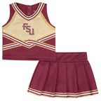 Colosseum Toddler Girl's Stacked FSU 2pc Cheer Set - Garnet/Gold