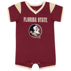 Colosseum Infant Florida State/Seminole Logo Football Romper - Garnet