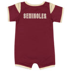 Colosseum Infant Florida State/Seminole Logo Football Romper - Garnet