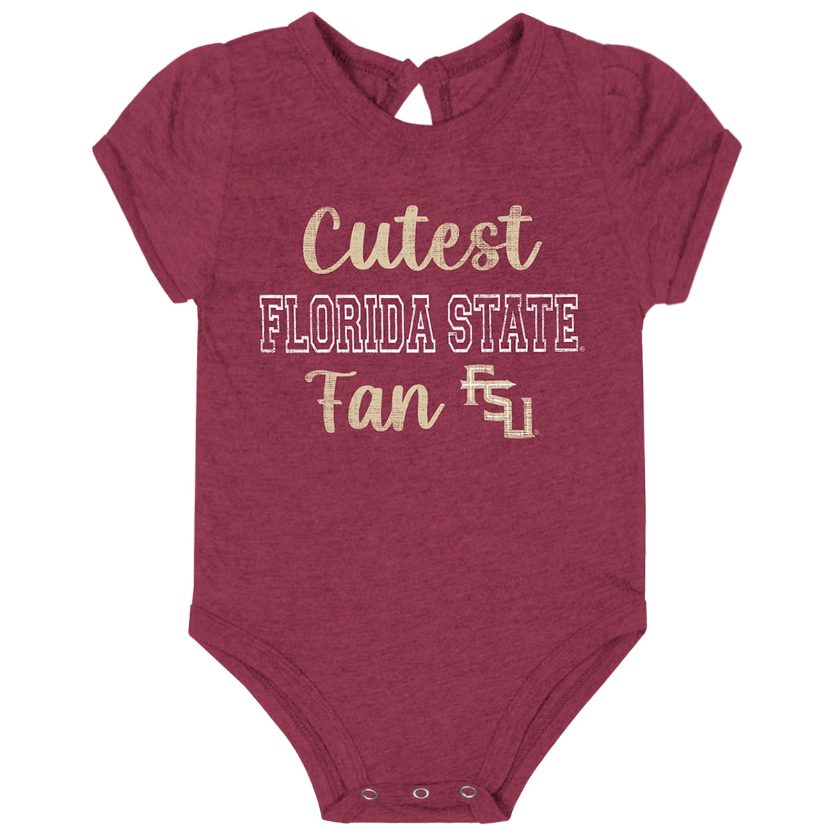 Colosseum Infant Cutest Florida State Fan Design Onesie - Garnet