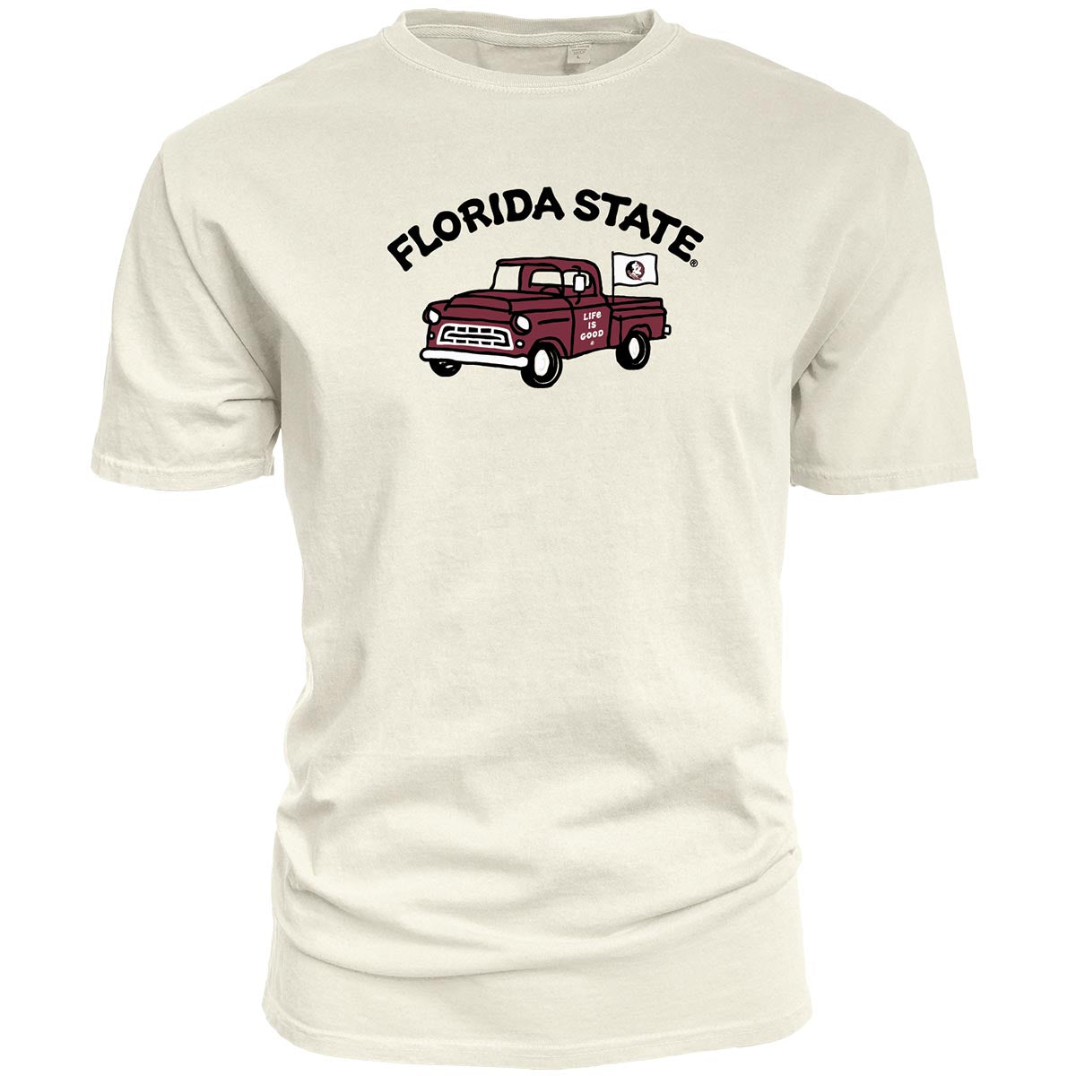 Blue 84 Youth Florida State Life is Good Truck Design Short Sleeve T-shirt - Ivory