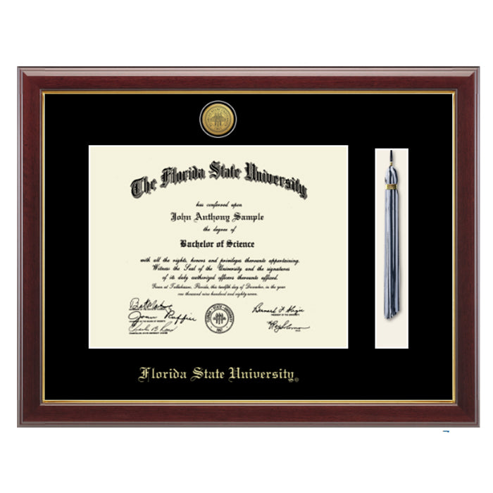 Church Hill Classics Gold Medallion Tassel Edition Diploma Frame - Gallery