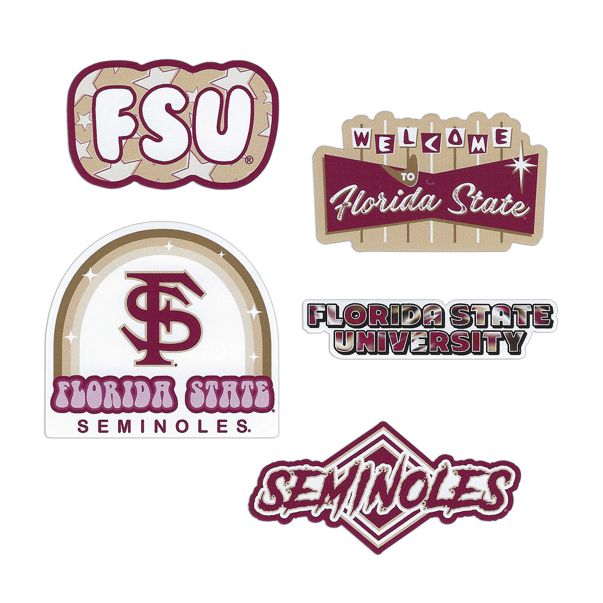 SDS Florida State Campus Craze Sticker Pack