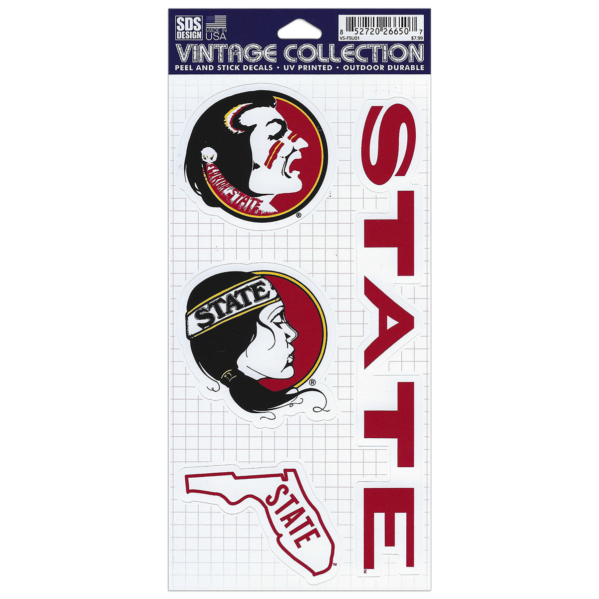 SDS Vault Seminoles 4"x9" Decal Sheet
