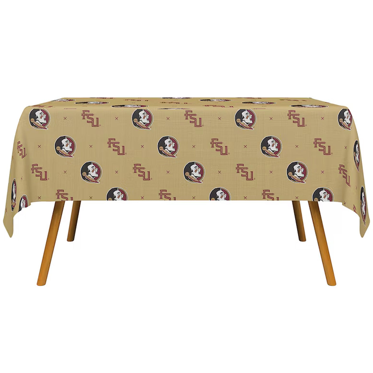 Pegasus Sports Seminole Logo/Stacked FSU 54"x100' Tablecover Roll - Gold